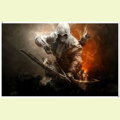 Холст картины плакаты Assassins Creed Коннор войны стены искусства 10 рамки домашний