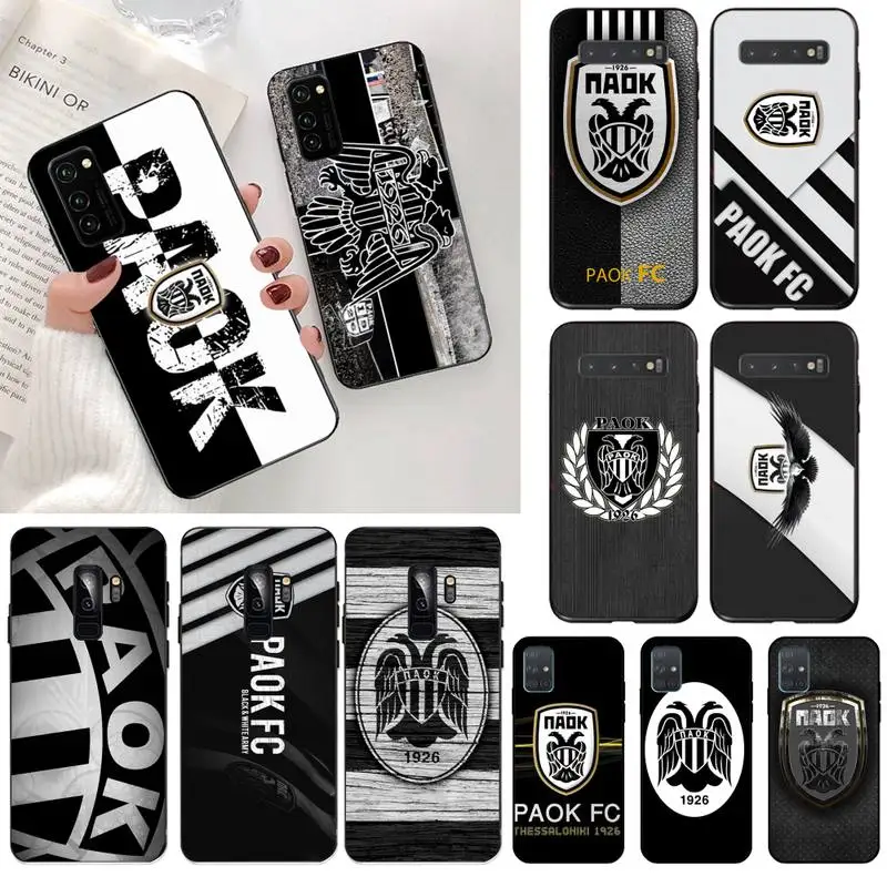 Paok Fc Салоники DIY Печать чехол для телефона Samsung S20 plus Ultra S6 S7 edge S8 S9 S10 5G|Бамперы| |