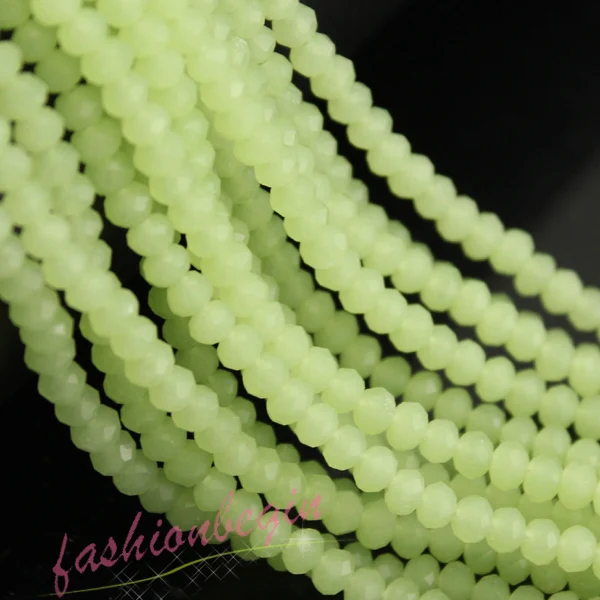 green jade 3 мм, 4 мм, 6 мм, 8 мм, многоцветный круглый браслет, ожерелье, браслет, рукоделие, бисер, сделай сам, для изготовления ювелирных изделий, чешское стекло, разделитель, свободные бусины - Цвет: green jade