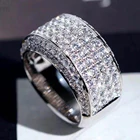 Круглая гайка шаблон кольцо с цельными круглыми кристаллами бриллиантовое паве роскошные аксессуары для пальцев, праздничная бижутерия для женщин, вечерние платье украсить кольцо