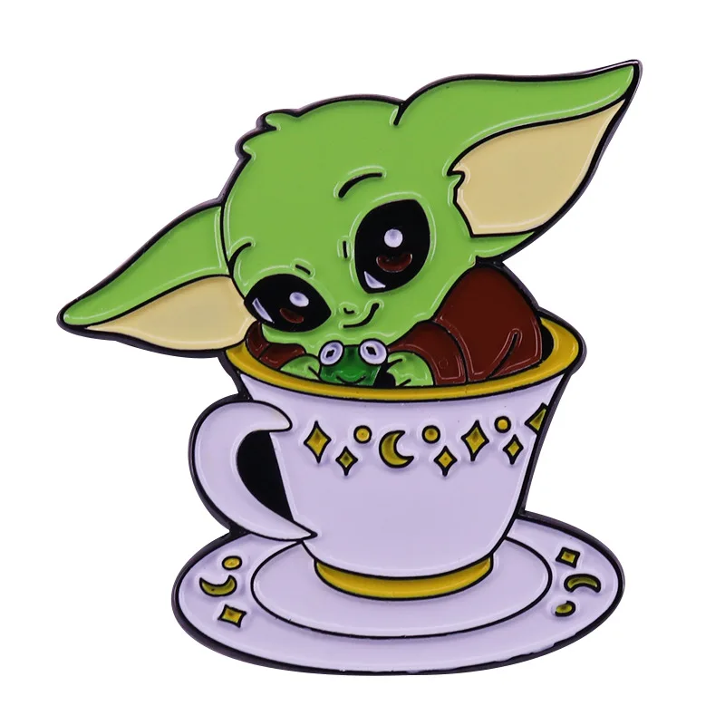 Популярная эмалированная брошь в стиле Звездных Войн мандалор малыш йода