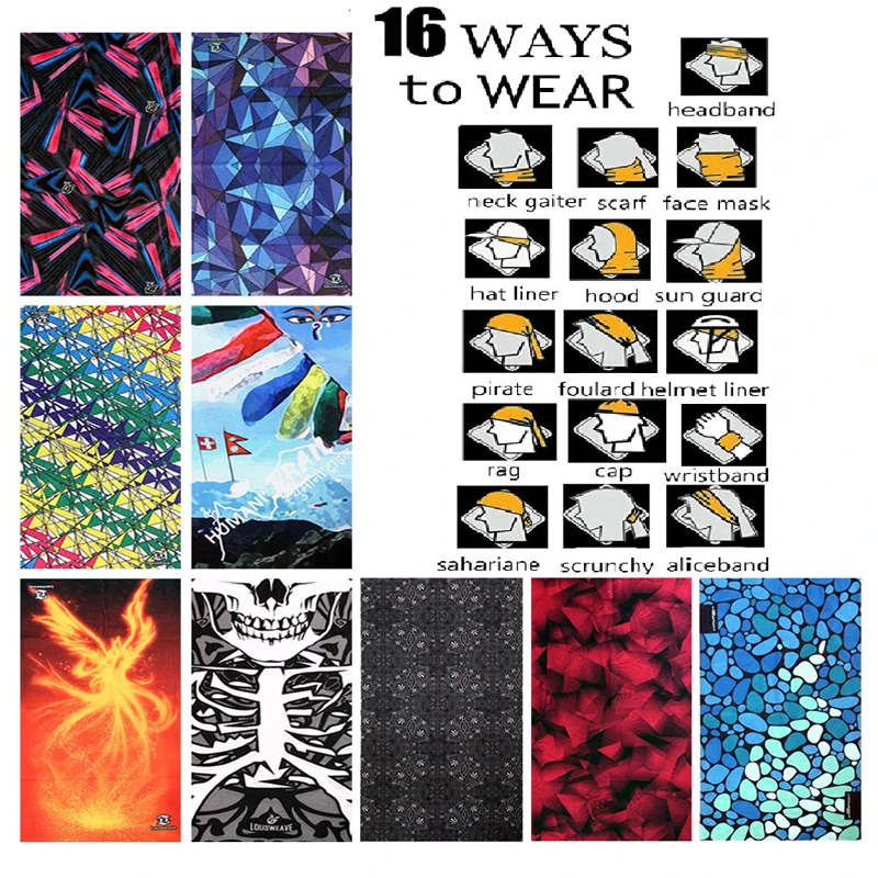 Велосипедные бесшовные спортивные банданы для спорта на открытом воздухе летняя