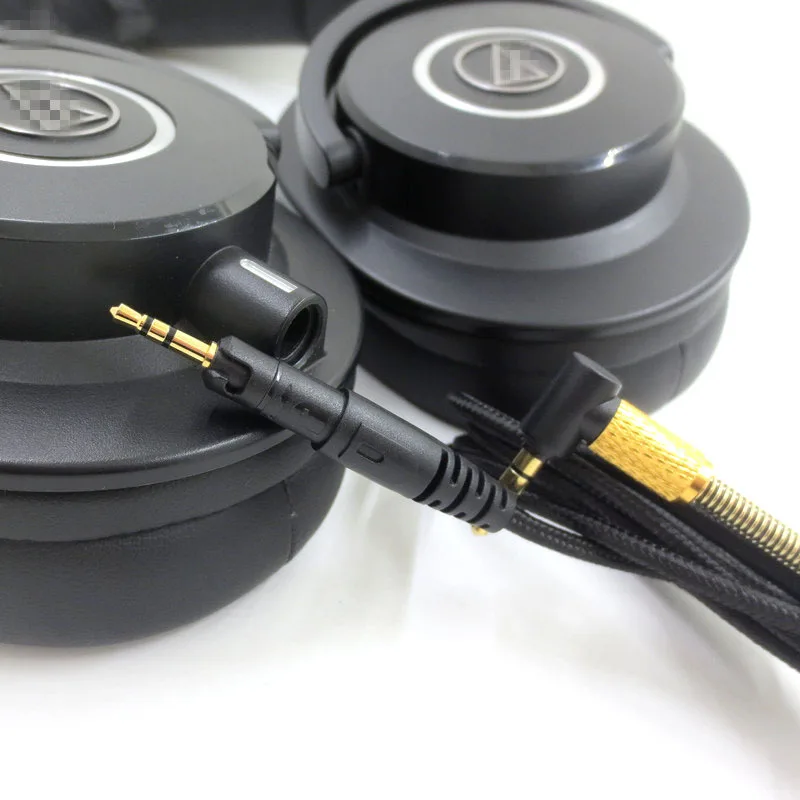 Замена обновления аудио кабель для Audio Technica ATH M50X M40X M70X M60X наушники с микрофоном