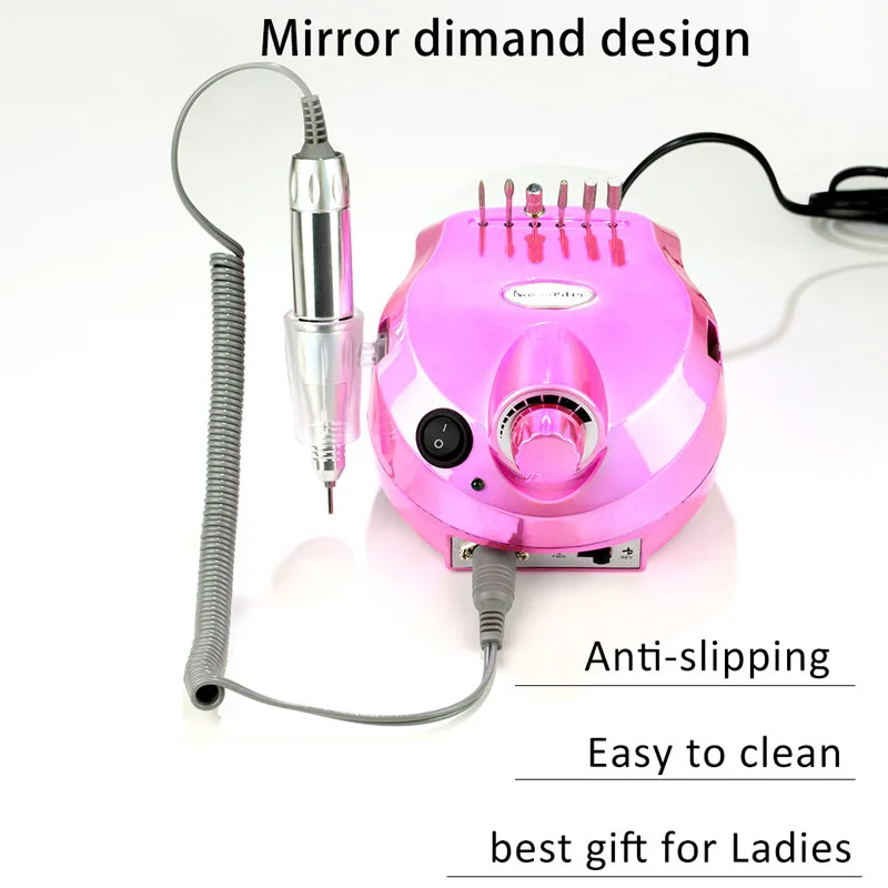 

35000RPM Portable Rechargeable Electric Nail Drill Machine File Pedicure Equipment Manicure Kit Nail Gel Art Polishing Tools