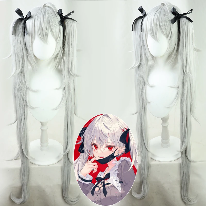 Парик для косплея Саньи из 2 видов аниме VTuber Hololive Kuzuha с сексуальным отворотом