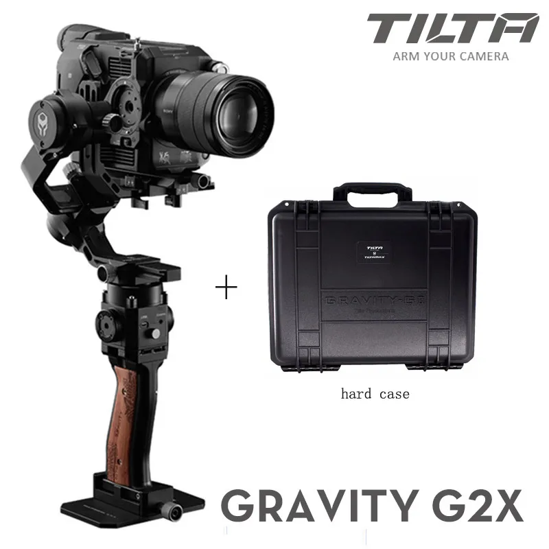Hardcase package TILTA Gravity G2X TILTAMAX портативный монопод с шарнирным замком Системы 3-осевой Стабилизатор камеры DSLR Объективы для камер SONY CANON беззеркальных цифровых зеркальных фотокамер GH5 5D BMPCC 4K - Цвет: Hardcase package