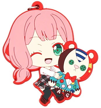 Bang Dream! HHW Afterglow P* P Аниме игра Hikawa Hina Tsurumaki Kokoro Misaki Kanon Seta Kaoru Aoba Moca резиновый брелок - Цвет: 03 Uehara Himari