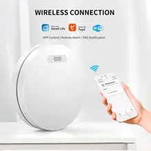 Tuya Intelligent WiFi Fire Smoke Alarm Household Wireless Smoke Sound And Light Alarm Sensor Smoke Fire Sensor Alarm Detector