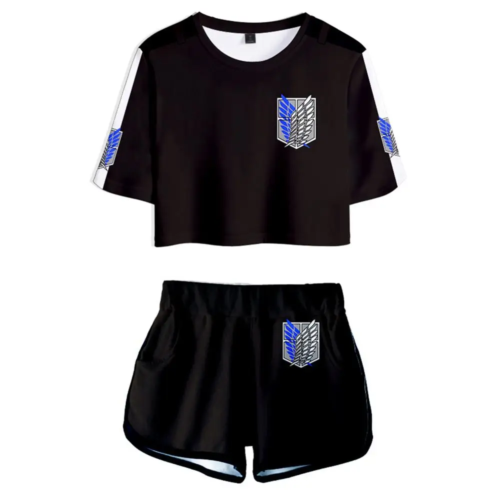 Костюм для косплея атака на Титанов рубашка и шорты взрослых карнавальные