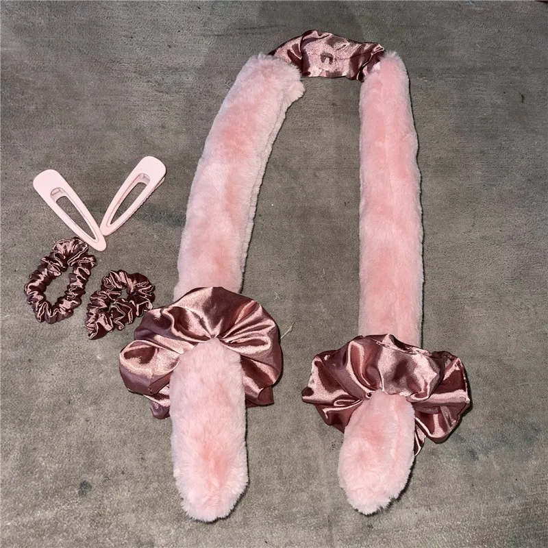 

Sleeping Hair Rollers Flexible Curling Rods Magic Wave Hair Curler No Heat Spiral Pear Flower Curling Iron Modeling Accessories