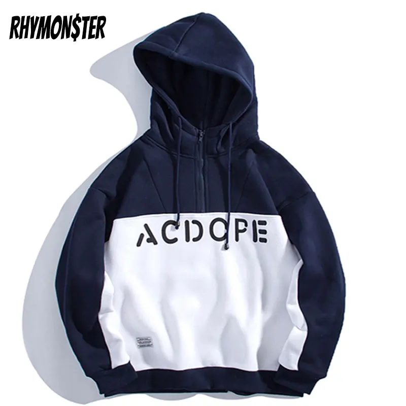 Флисовые Толстовки RHYMONSTER в стиле пэчворк для мужчин/женщин повседневные уличные