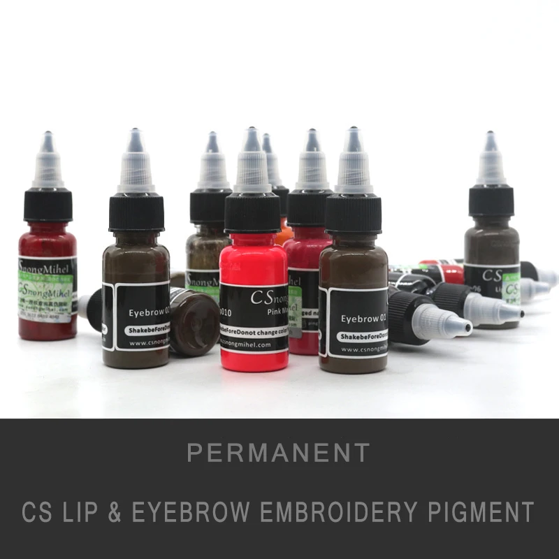

CS Permanent Makeup Pigment, High Quality Eyebrow and Lip Brown Pigment for Tattoo, 15ml, Free Shipping