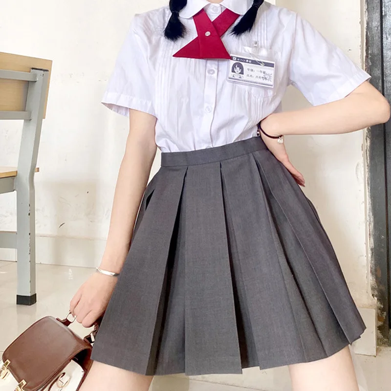 Летняя плиссированная юбка с высокой талией для девочек 4 цвета клетчатые юбки