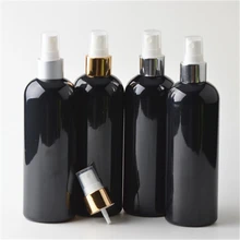 Черные пластиковые бутылки распылители для шампуня геля душа 2