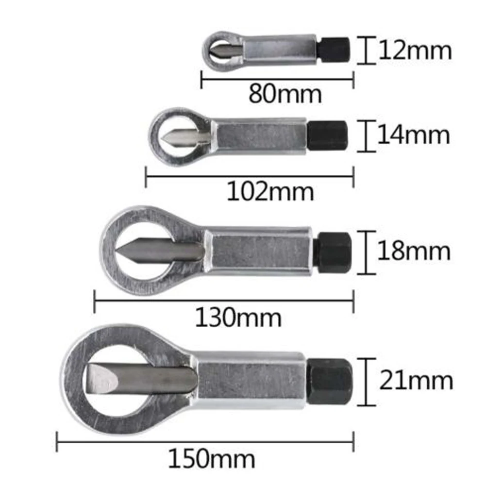 

80/102/130/150mm Duty Rust Resistant Nut Splitter Braker Rusty Nut Bolt Separator Split Remover Cutter Tool Steel Wrench Tools