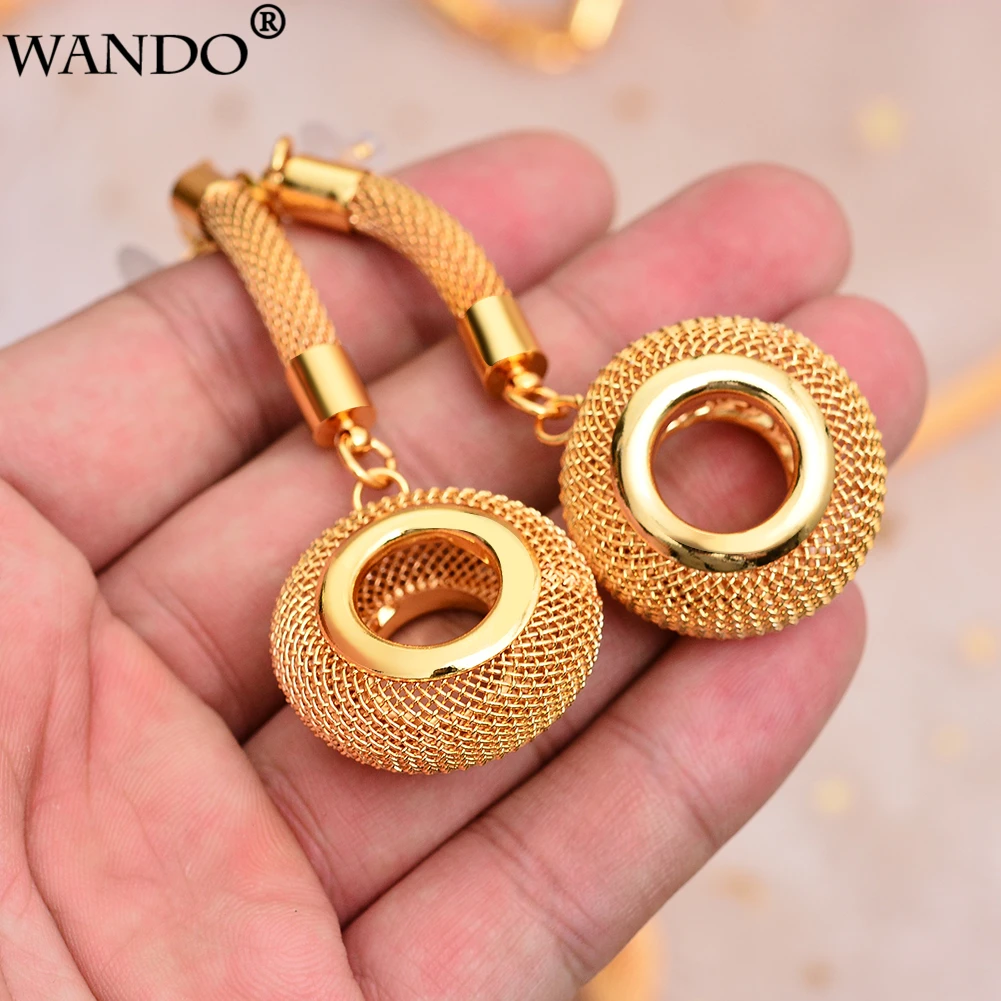 WANDO золотые бусины эфиопские Женские Ювелирные наборы африканские свадебные