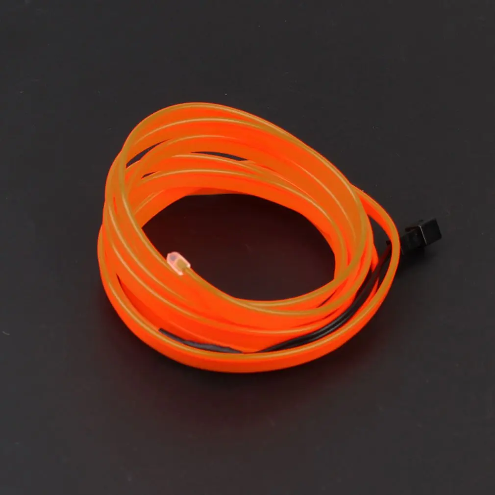 

1PC LED EL Light Car Vehicle DIY Light Flexible Interior Decoration Moulding Light Strip Car Party Decoration Light Car-styling