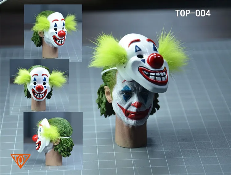 

In Stock 1/6 Scale Male PVC Head Joker Joaquin Phoenix Head Sculpt TOP-004 Makeup Ver. Toys for 12" Action Figure Body
