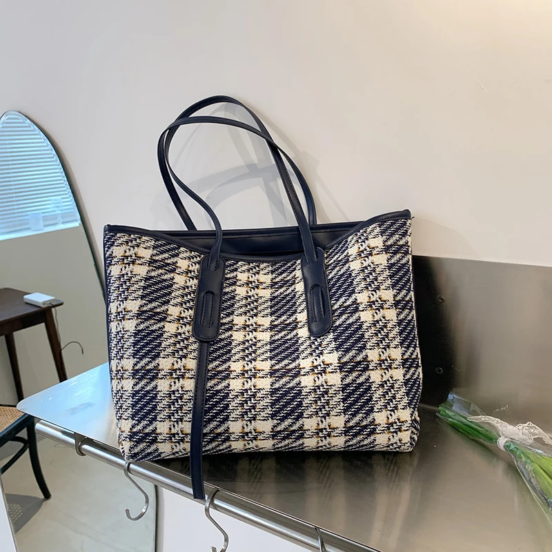 

Ladies casual shoulder bag fashion big bag everyday use shoulder bag handbag vegetable basket female bag