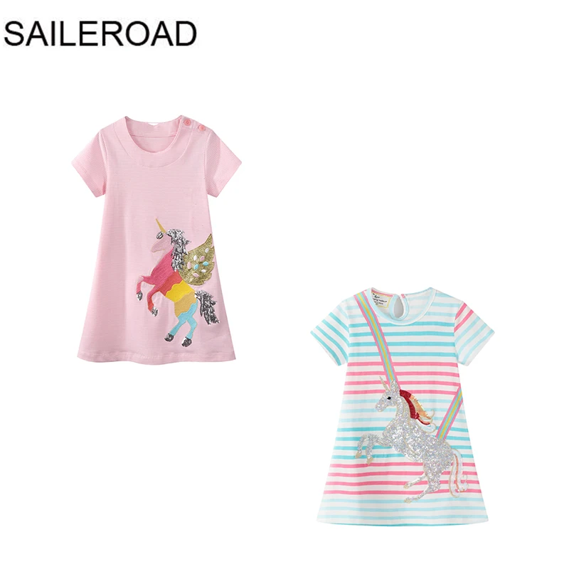 SAILEROAD 2 Шт. Звезда Блестками Лето Новорожденных Девочек Одежда Животных