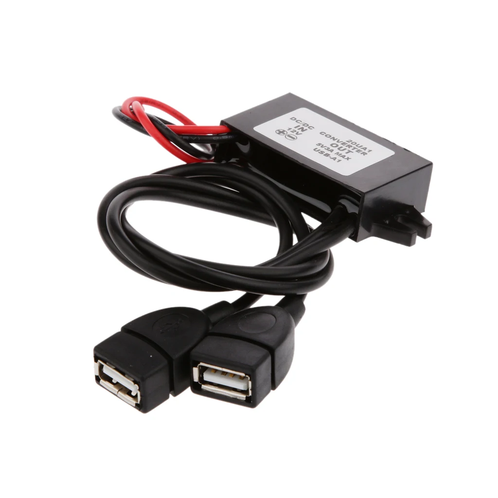 DC/DC преобразователь модуль 12В до 5В адаптер кабель USB выход питания шнур для MP3 MP4
