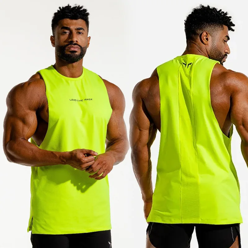 

New Summer Brand Cool Fluorescent Colors Tank Top Men Stringer Gyms Bodybuilding Clothing Man Fitness Muscle Workout Sleeveless