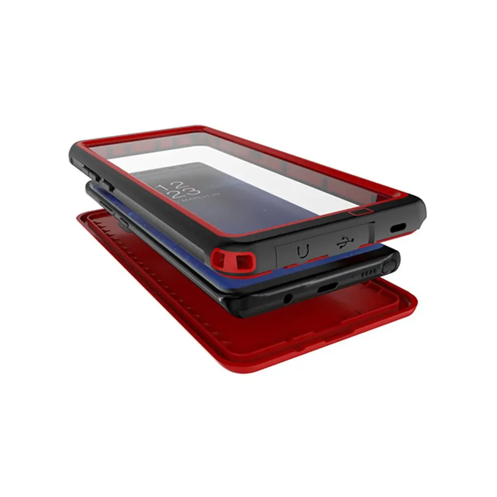 PC Frame Phone Protective Case Cover For Samsung Galaxy note8 Waterproof Shockproof full shell Mobile cover |