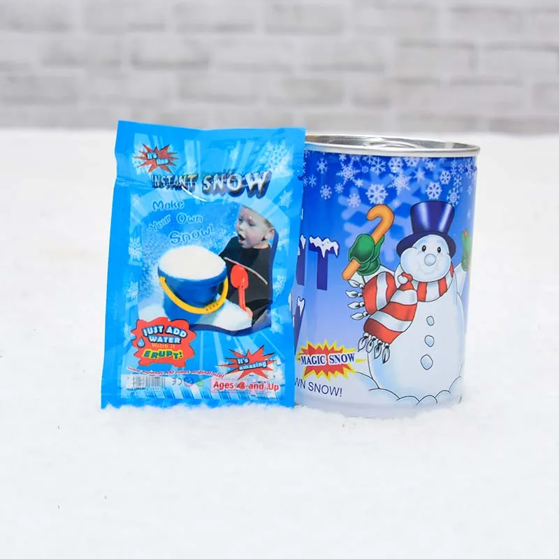 Искусственный снег мгновенный пушистый Снежинка порошок фестиваль Замороженные