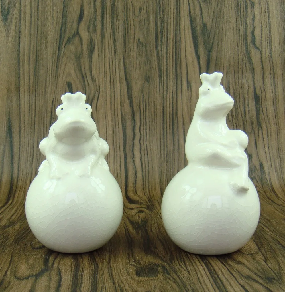 Фарфор принц-Лягушка декоративная статуэтка керамика принцесса статуя Гримма