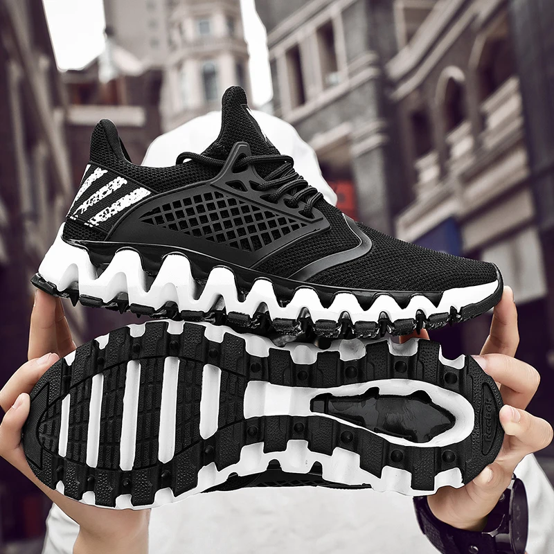 

Кроссовки мужские сетчатые с амортизирующей подошвой, дышащие, высокая эластичность, повседневная обувь, теннисная обувь