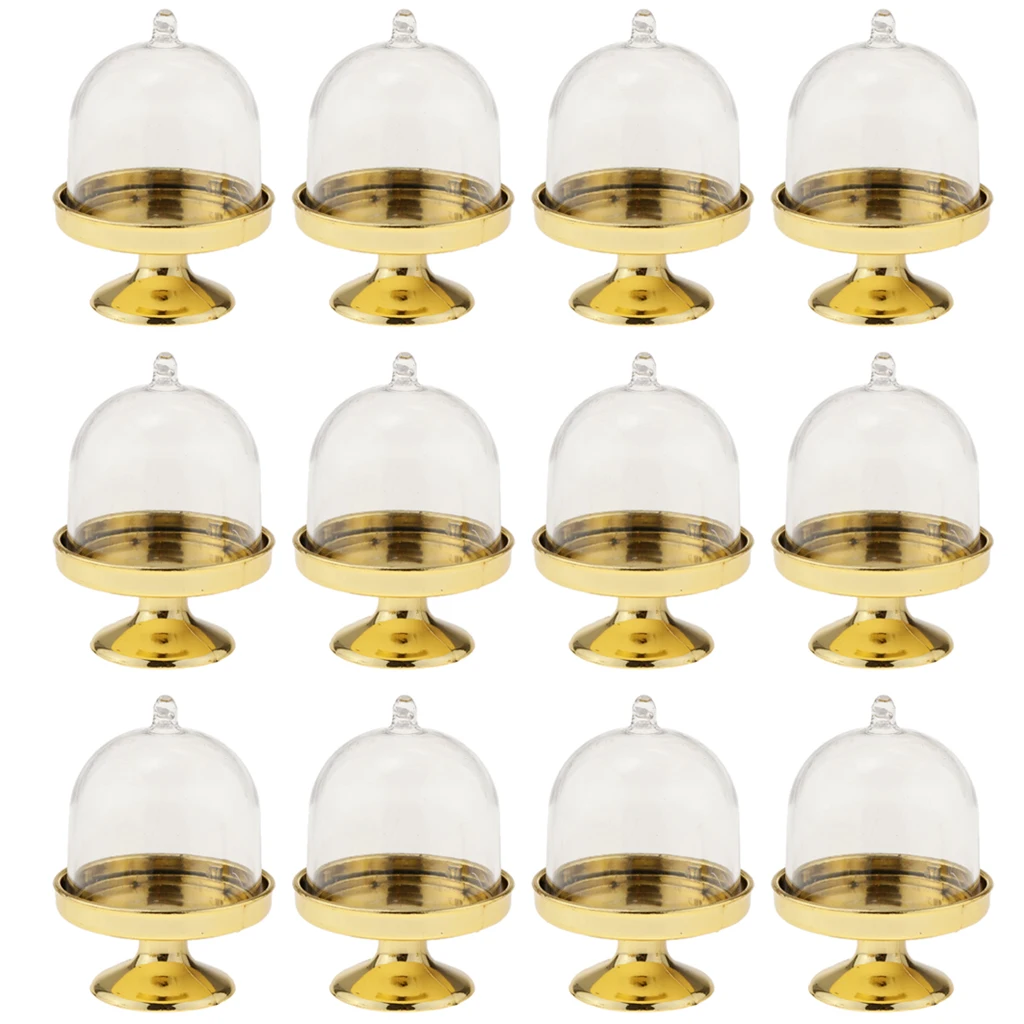 

12pcs Acrylic Cup Shape Candy Box Sweet Gift Box Party Baby Shower