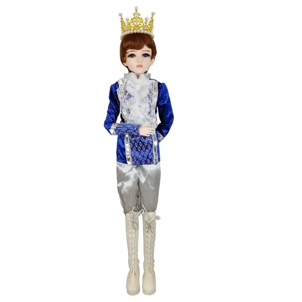 EVA BJD 1/3 62cm 24.5 inch Doll Male Prince Boy Toy ball jointed Plastic Model Make up Practice Gift With Clothes Wig Shoes | Игрушки и
