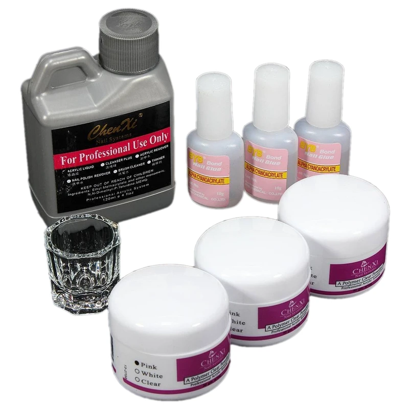 

Nail art kits Nail Care Nail Design Nail Acrylic Powder Brush Glitter Tip Tools