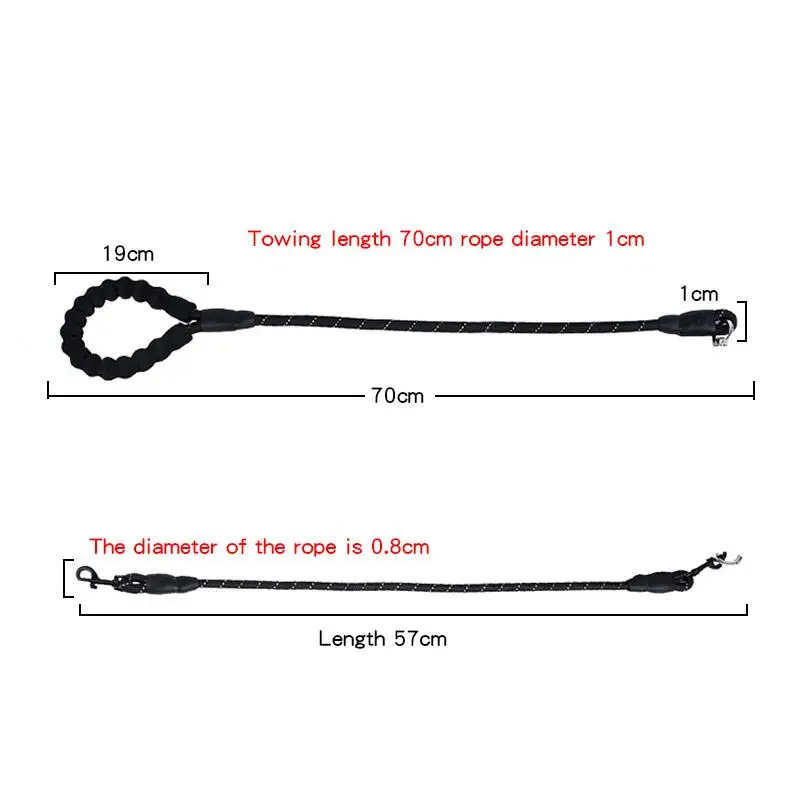 3 головки длинный сильный поводок для домашних животных собак прочный нейлоновый