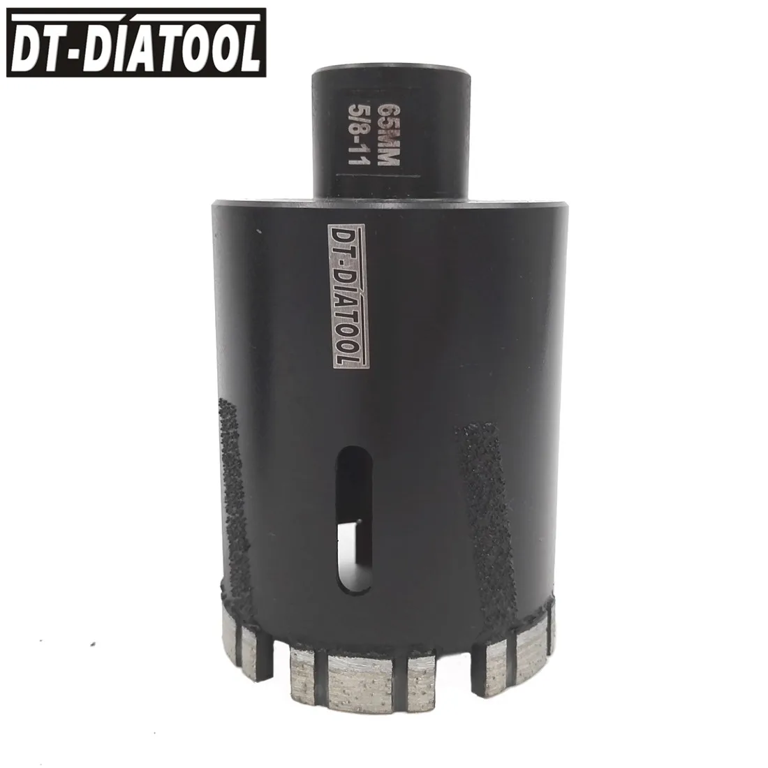 DT-DIATOOL 1pc 5/8-11 Thread Dia 65mm Laser Welded Diamond Dry Drilling Core Bits With Side Protection Drill Bits For Drilling
