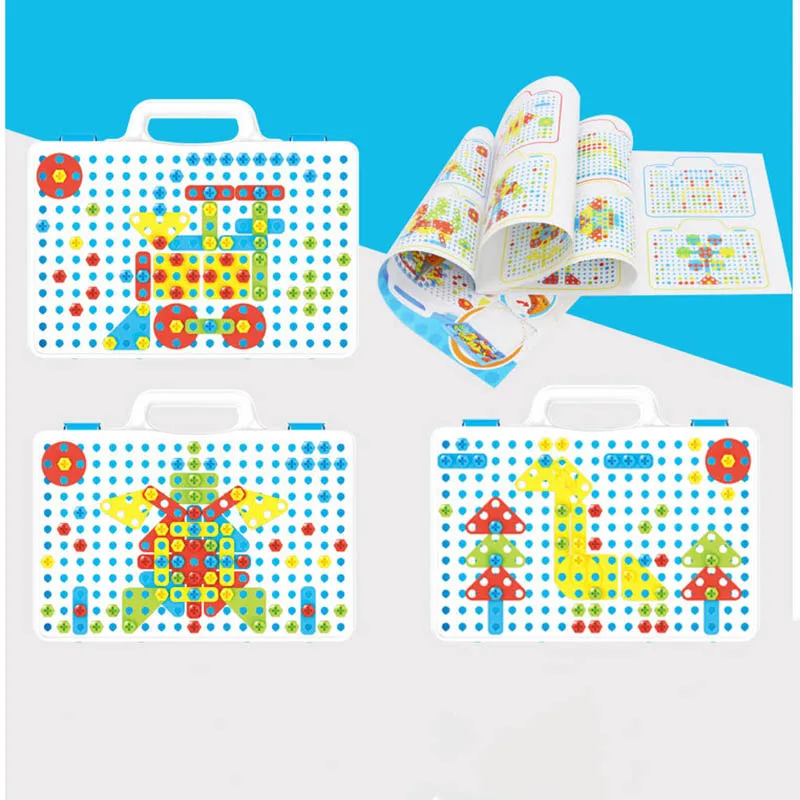 

Kids Toy Drill Puzzle Toy Screw Nut Educational Toys Puzzle Kids Pretend Play Tool Educational Toy for Boy Girl Drill Screw set