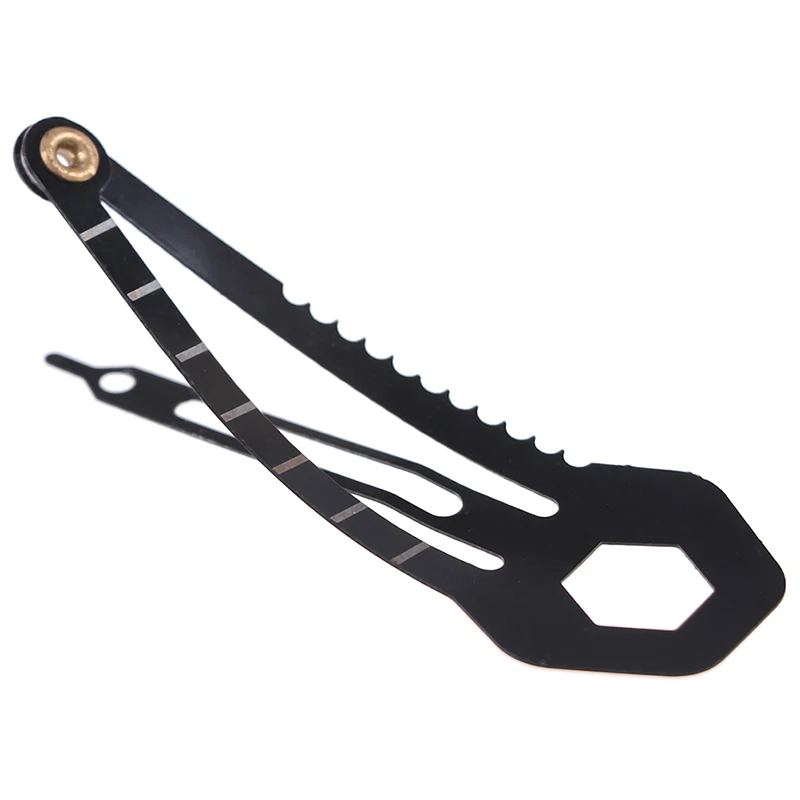 

1PC CM Ruler EDC Mini Tools Camping Emergency Survival GearSelf Defense Women Hairpin Multifunction Screwdriver Peeler Saw