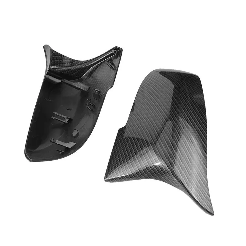 1 пара углеродного волокна автомобиля крышка зеркала заднего вида Кепки для Bmw F20