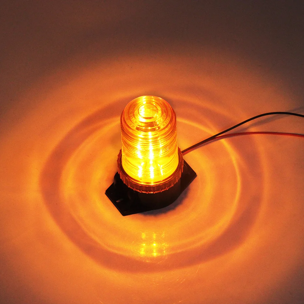 

Bogrand Led High Power Emergency Beacon Dc12-30v Rotary Alarm Signal Lamp Strobe Warning Light For Construction Vehicle Ip65