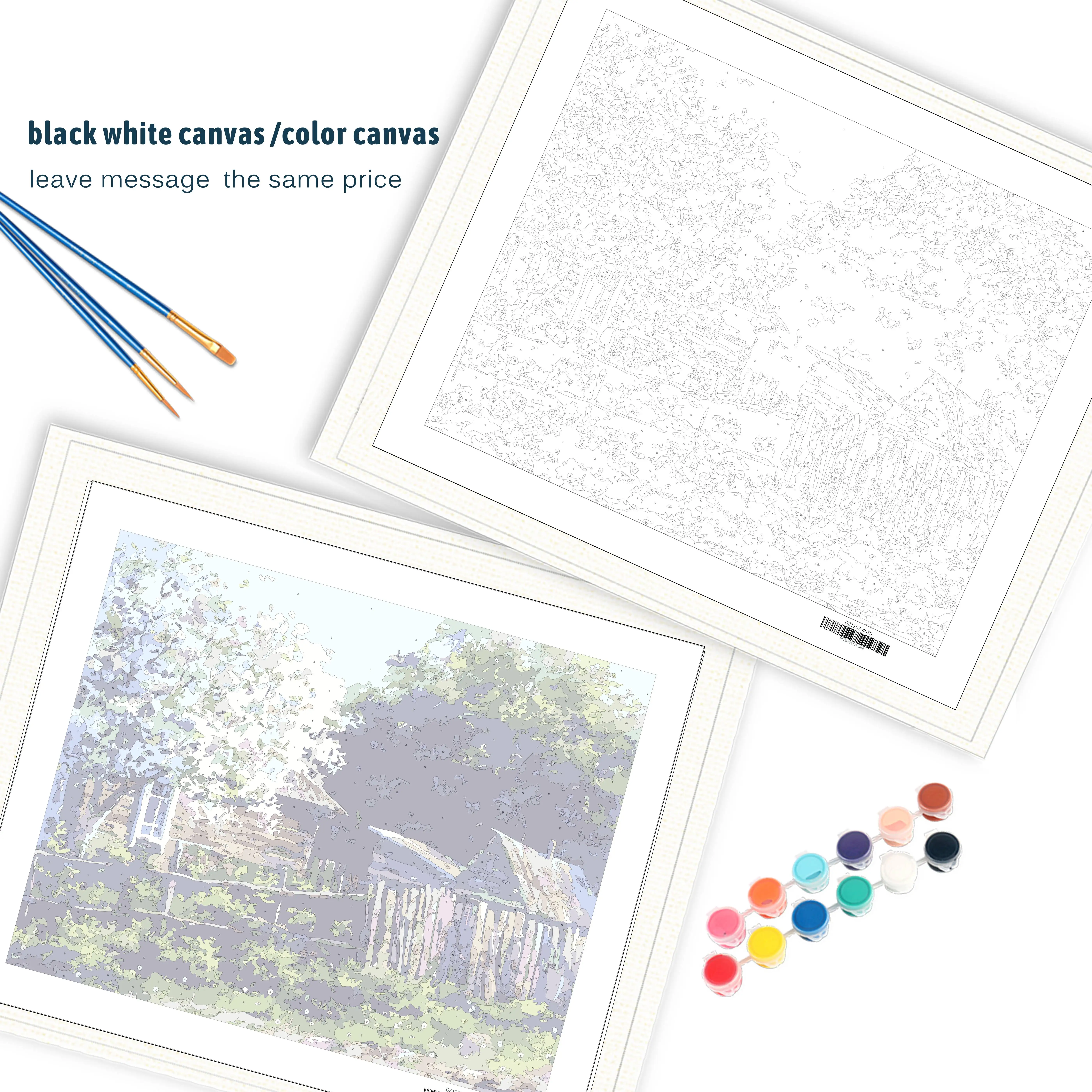 GATYZTORY Frame Home Garden DIY Painting By Number Modern Wall Art Canvas Acrylic Paint Numbers For Decors Arts | Дом и сад