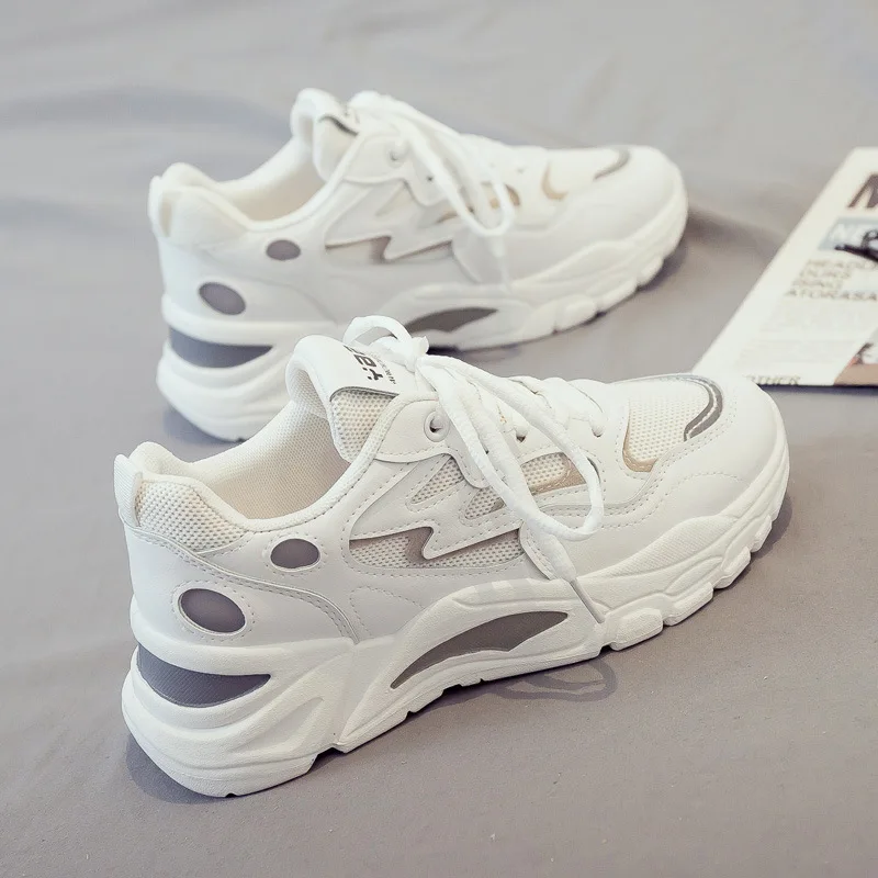 

Old Shoes Women's Sports Casual White Shoes Spring and Summer 2021 Breathable New Ins Trendy Shoes