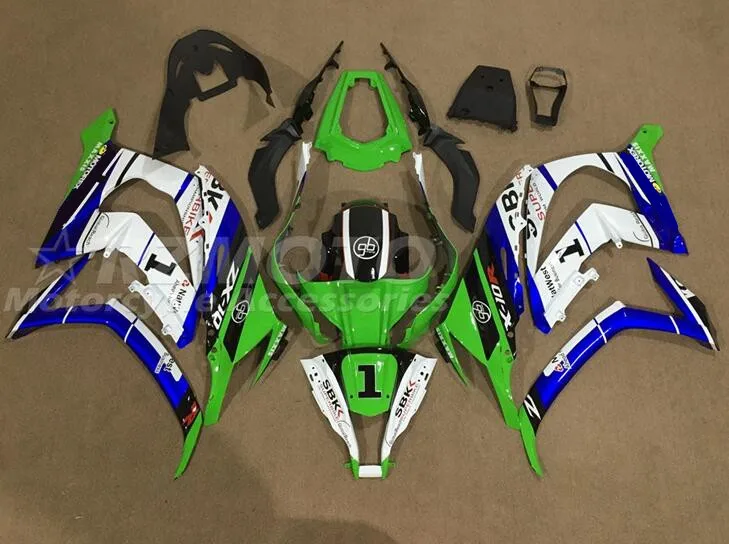 

Новый комплект обтекателей из АБС-пластика подходит для kawasaki Ninja ZX-10R ZX10R 2011 2012 2013 2014 2015 Комплект кузова 11 12 13 14 15 крутой синий зеленый