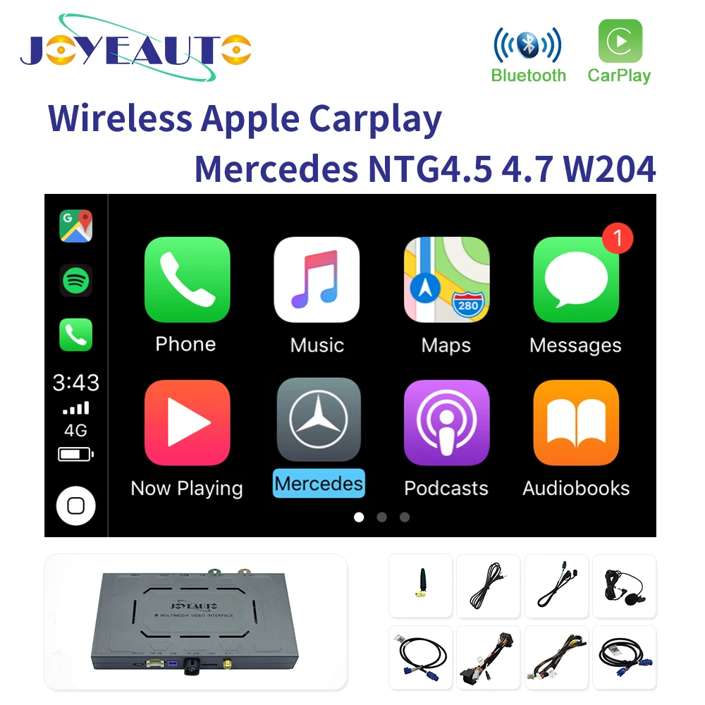 

Joyeauto Wireless Carplay For Mercedes Benz NTG 4.5 4.7 W212 W176 W246 C117 A B C CLA CL Class 2011-2015 Android Multimedia Box