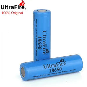 Оригинальный аккумулятор UltraFire 100% 18650 2200 мА ч 3,7 в, высококачественный литий-ионный аккумулятор BRC18650 для электронной сигареты игрушка-фонарик