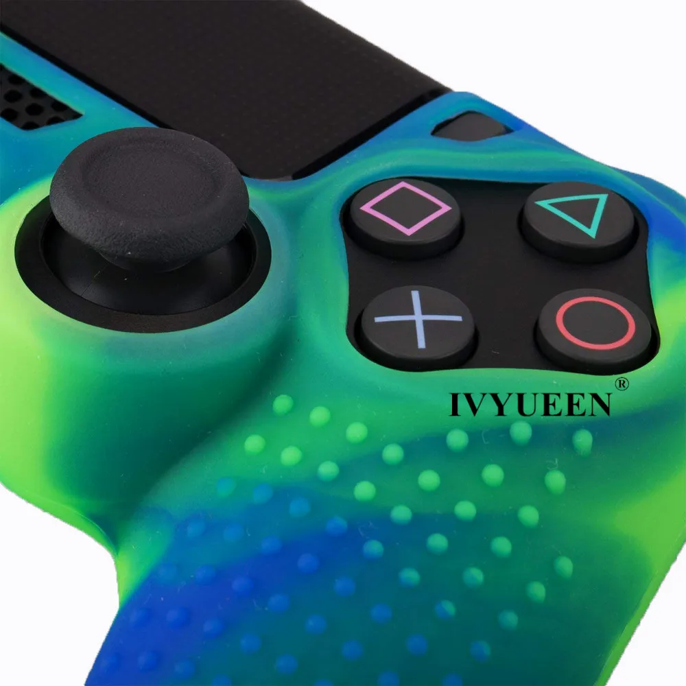 IVYUEEN Противоскользящий силиконовый кожного покрова для Sony Dualshock 4 PS4 Pro Slim