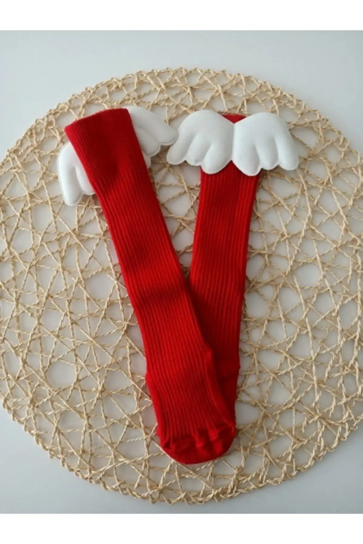 

Нижние носки для маленьких девочек с ангелом, женские детские нижние носки, хлопковые нижние носки, красные одиночные