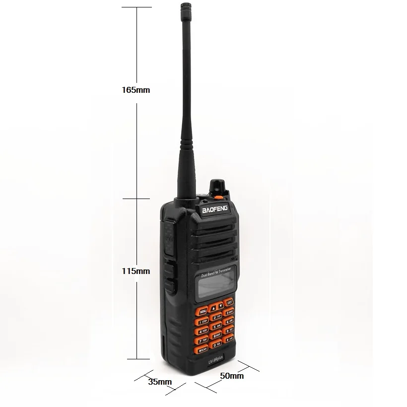 Иди и болтай Walkie Talkie 10 Вт UV 9R плюс Водонепроницаемый двухстороннее радио