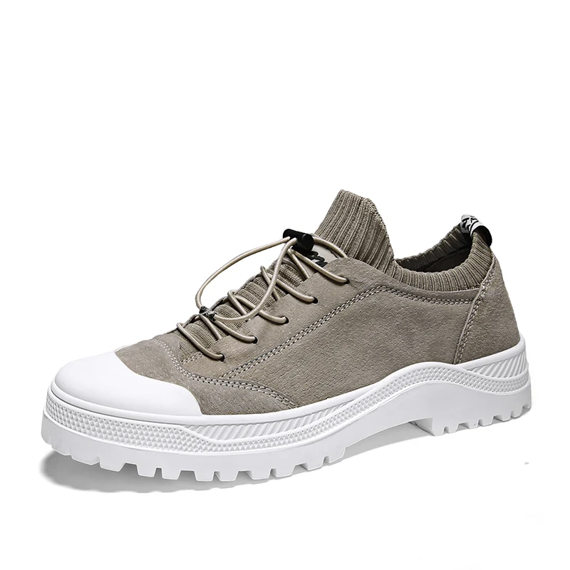 Кроссовки мужские из натуральной кожи высокие повседневные удобная зимняя