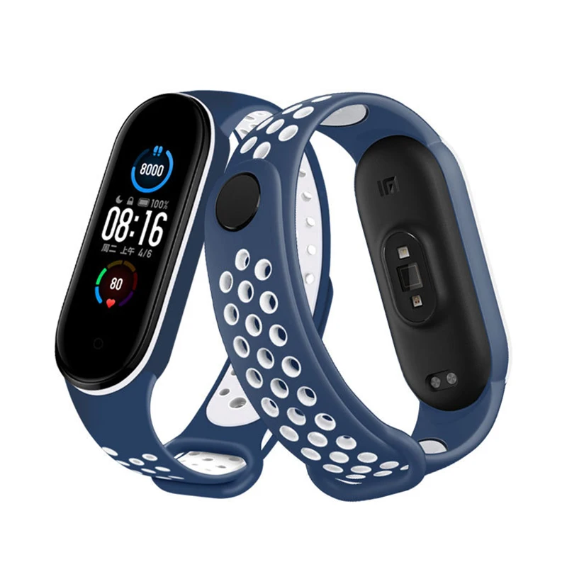 Ремешок силиконовый для Mi Band 5 6 спортивный браслет наручных часов Xiaomi |