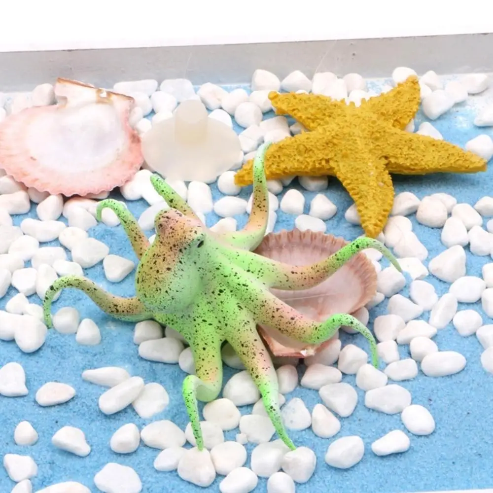 Имитация из силикона осьминог с присоской аквариумные украшения для